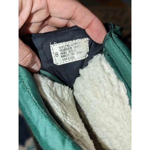 Vintage Women's Size 8 Fresno Sport Nylon and Rubber Duck Boots - Picture 5 of 6